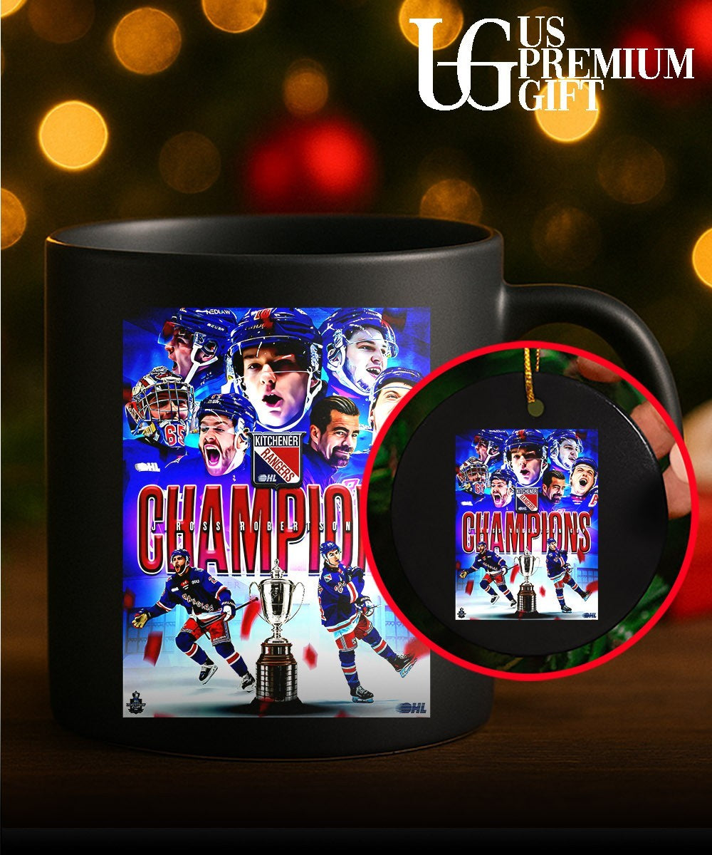 Kitchener Rangers 5X OHL Champions poster shirt