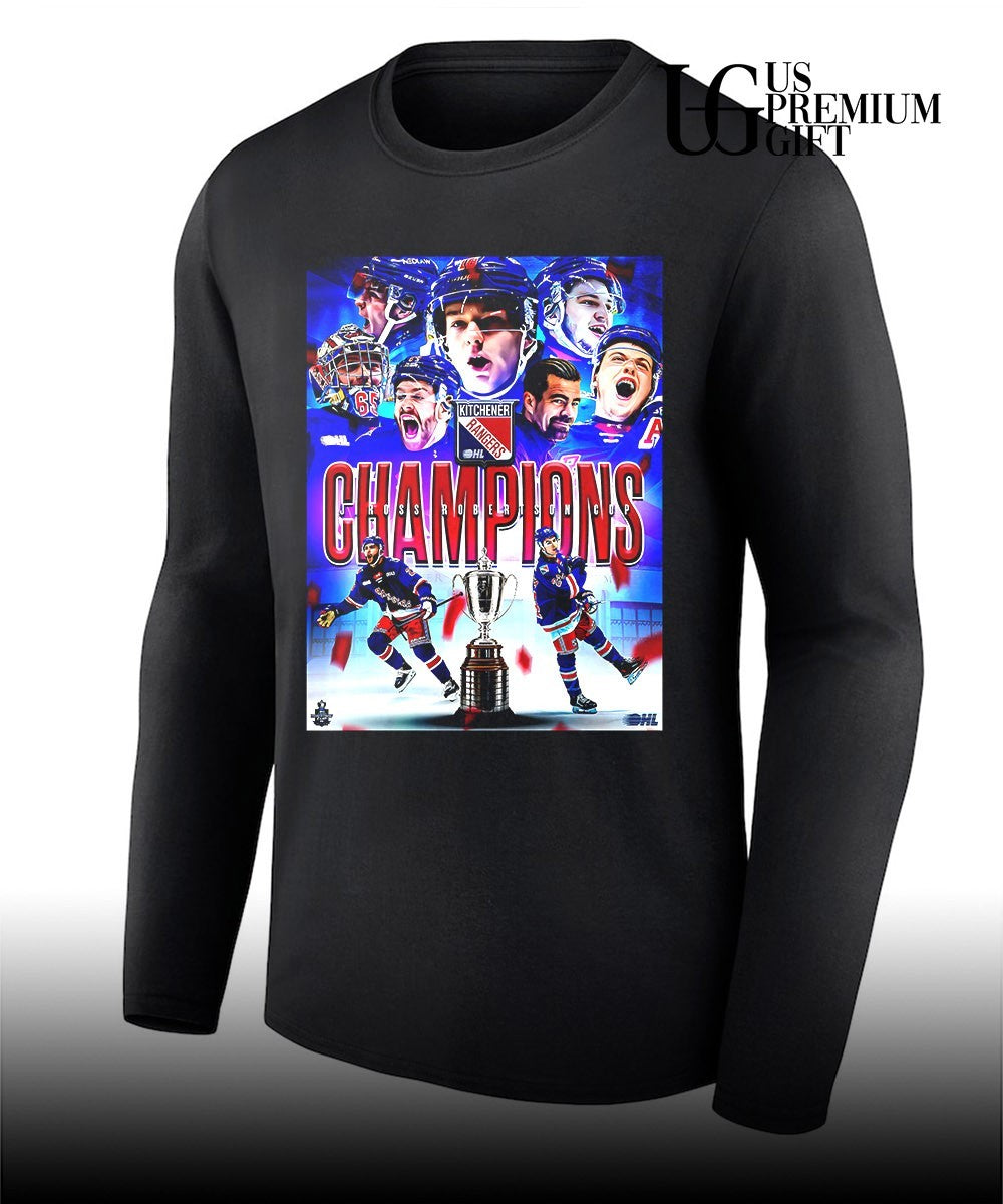 Kitchener Rangers 5X OHL Champions poster shirt