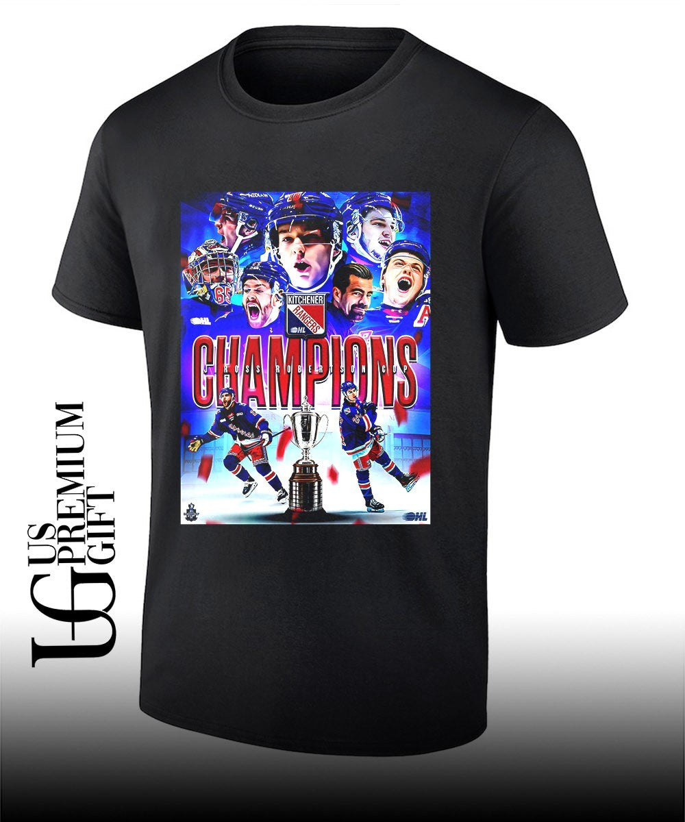 Kitchener Rangers 5X OHL Champions poster shirt