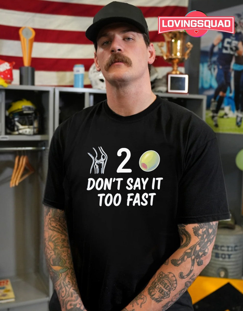 Knee 2 Olive Don’t Say It Too Fast Shirt