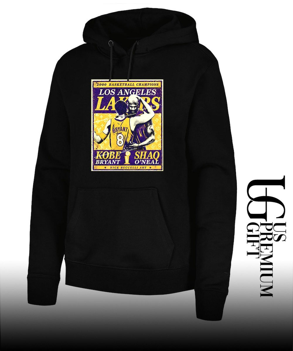 Kobe Bryant Shaquille O_Neal Los Angeles Lakers 2000 Basketball Champions shirt