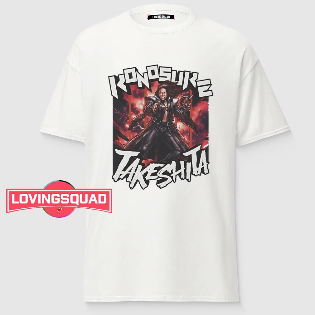 Konosuke Takeshita cartoon shirt