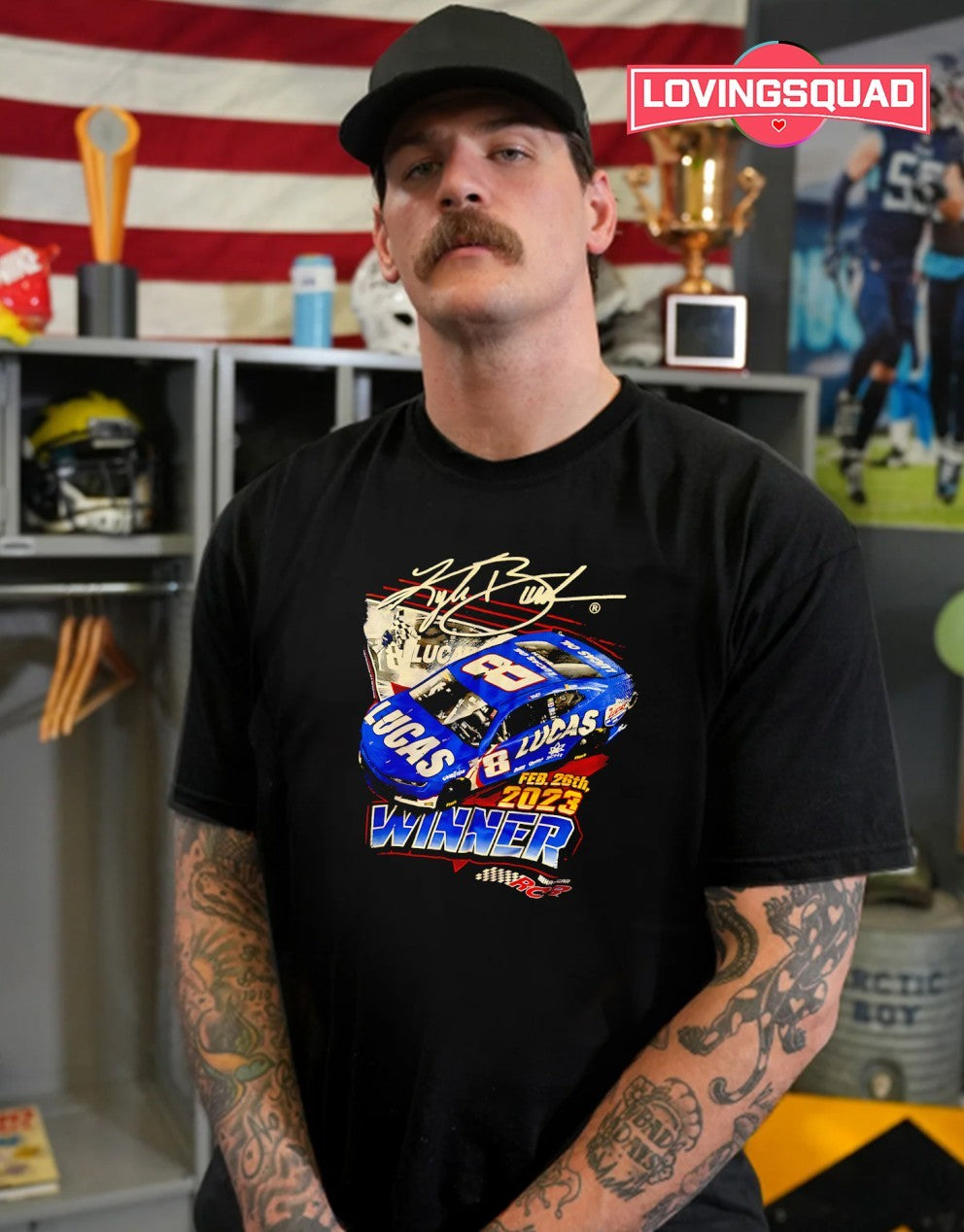 Kyle Busch Lucas Oil winner 2023 signature shirt