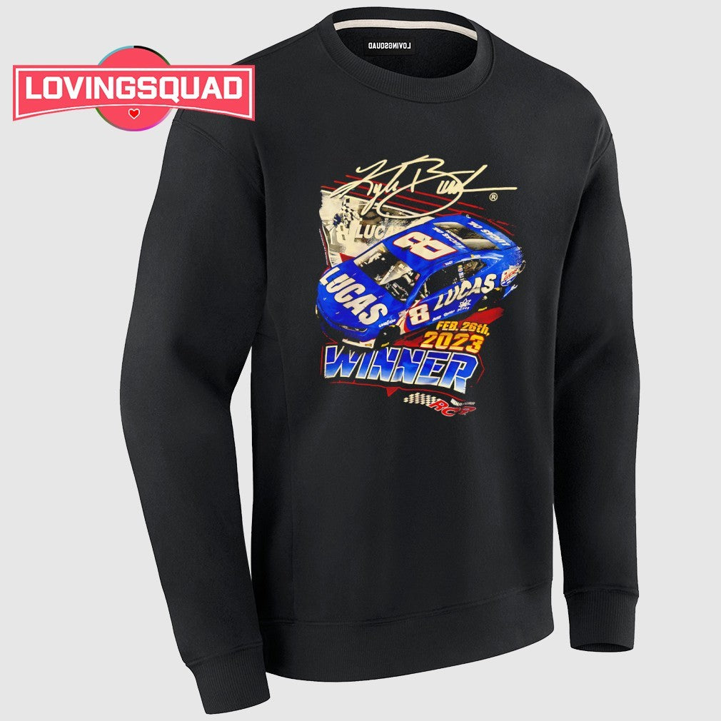 Kyle Busch Lucas Oil winner 2023 signature shirt