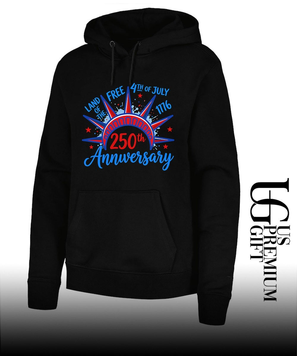 Land of the Free 4th of July and 250th Anniversary 1776-2026 shirt