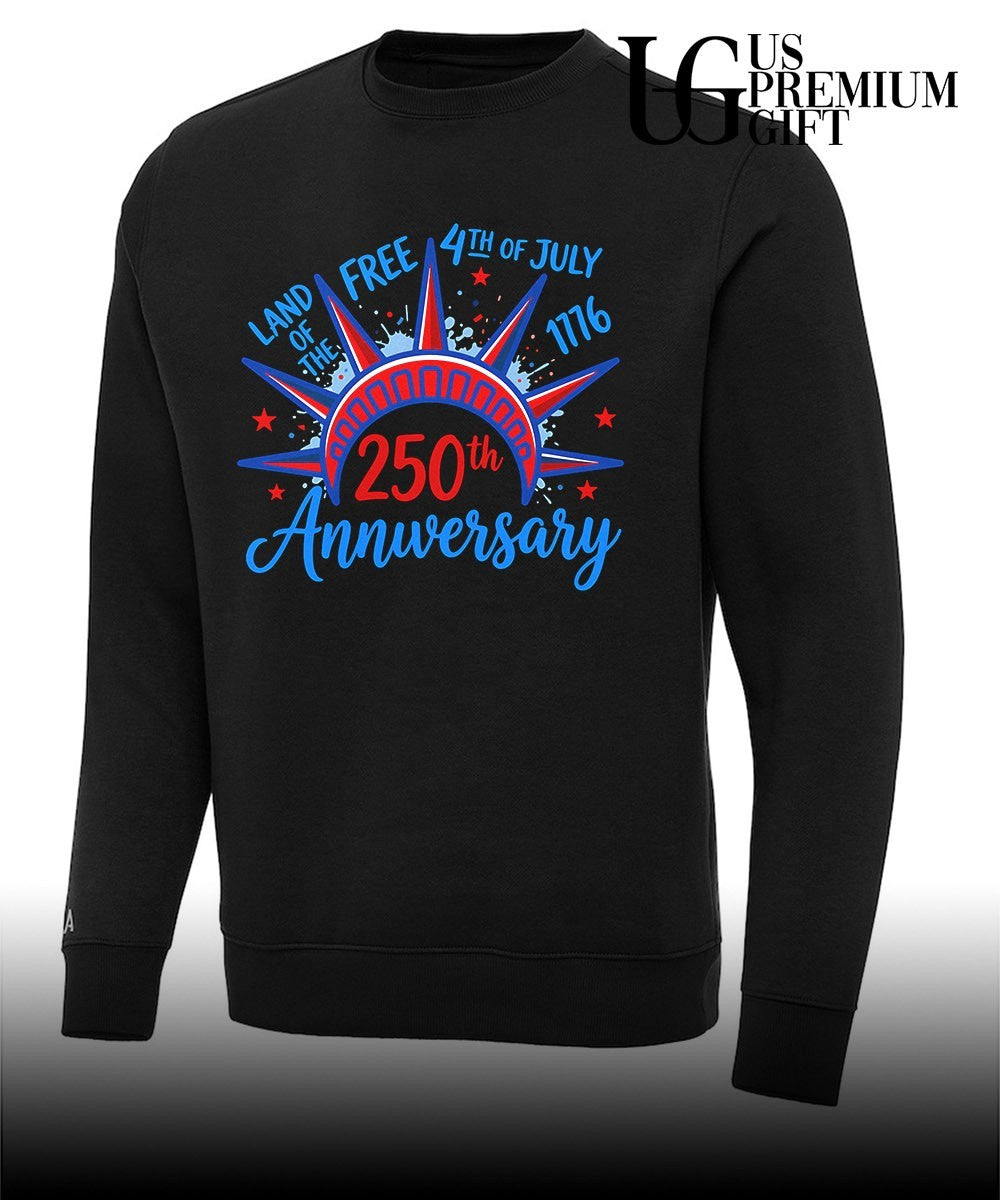 Land of the Free 4th of July and 250th Anniversary 1776-2026 shirt