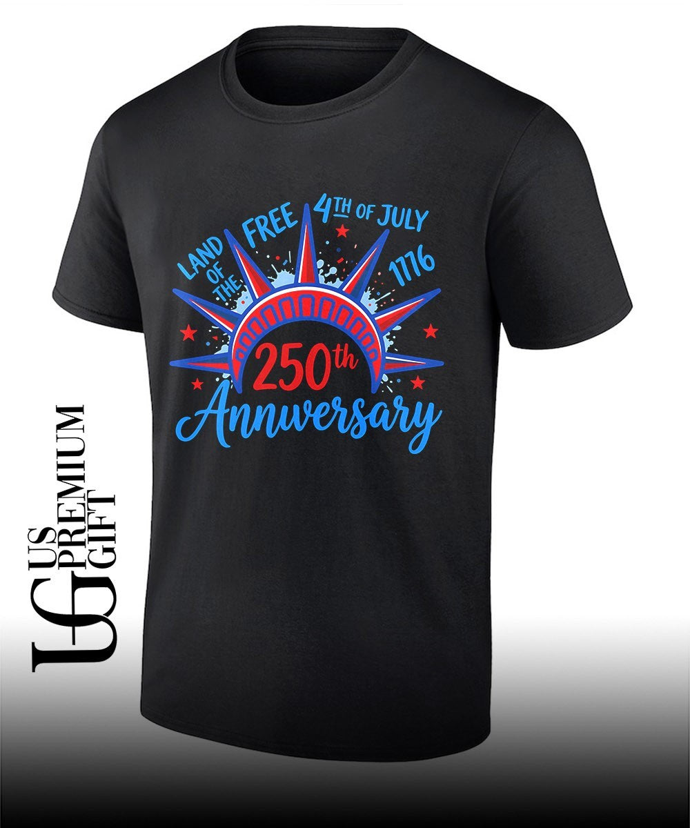 Land of the Free 4th of July and 250th Anniversary 1776-2026 shirt