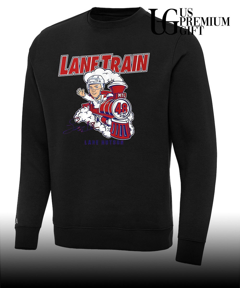 Lane Train Lane Hutson Montreal Canadiens hockey signature shirt