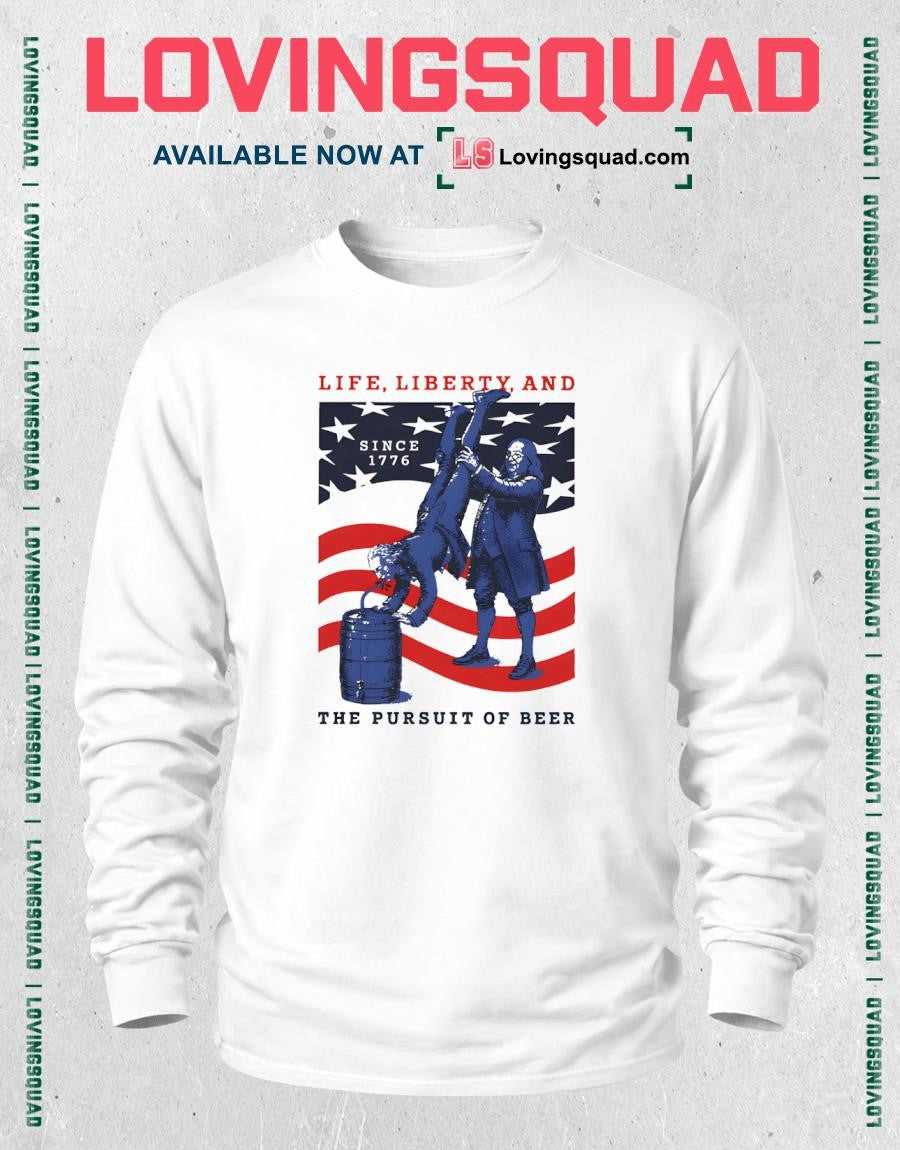 Life Liberty And The Pursuit Of Beer Pocket Shirt