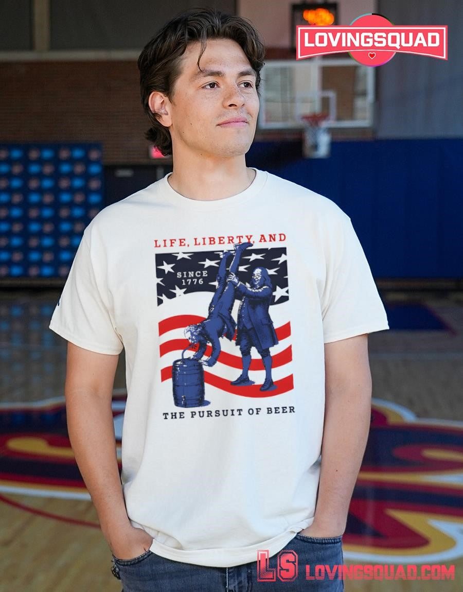 Life Liberty And The Pursuit Of Beer Pocket Shirt
