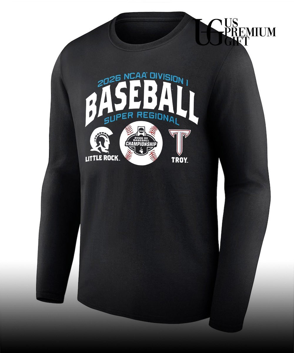Little Rock Trojans vs Troy University 2026 NCAA Division I Baseball Super Regional shirt