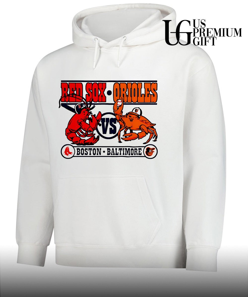 Lobster Boston Red Sox vs Crab Baltimore Orioles baseball shirt
