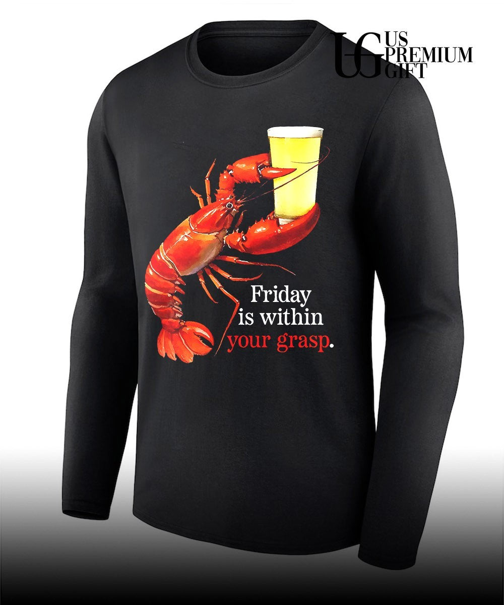 Lobster Friday is in your grasp beer shirt