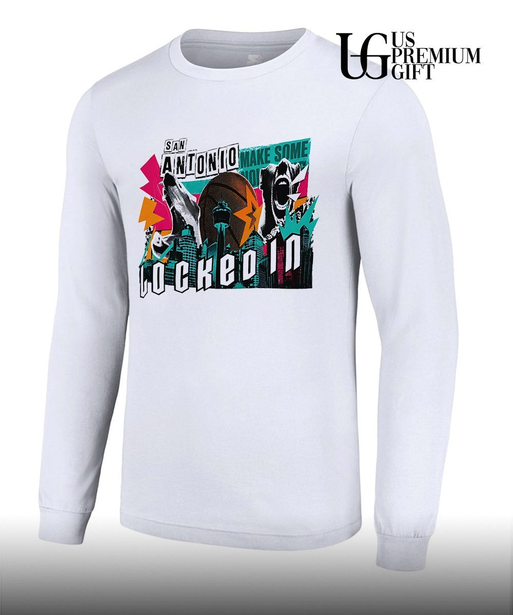 Locked In San Antonio Spurs NBA 2026 Skyline City shirt
