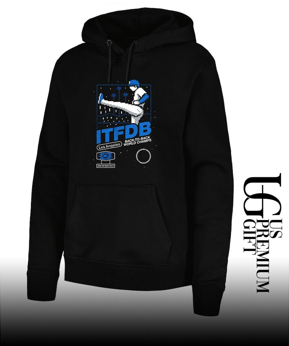 Los Angeles ITFDB back to back Champs pixel 8 bit shirt