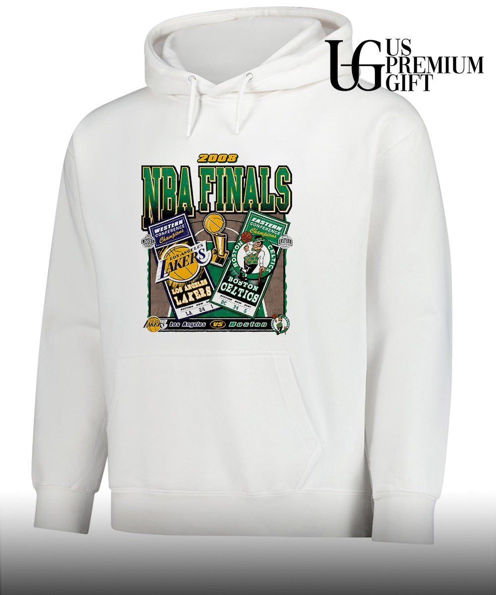 Los Angeles Lakers vs Boston Celtics 2008 NBA Finals dueling vintage shirt