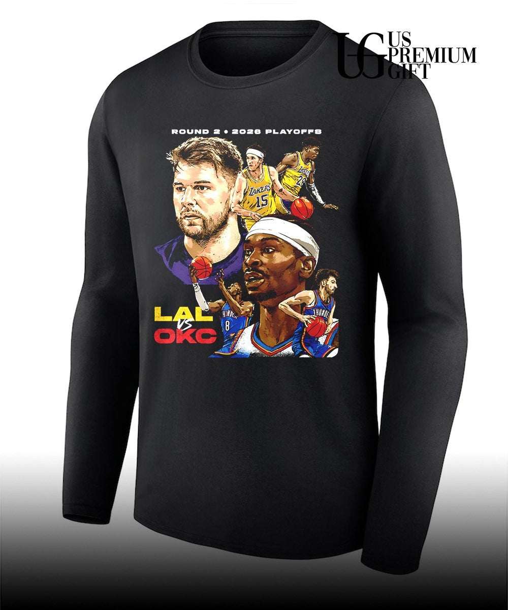 Los Angeles Lakers vs Oklahoma City Thunder 2026 NBA Playoffs shirt