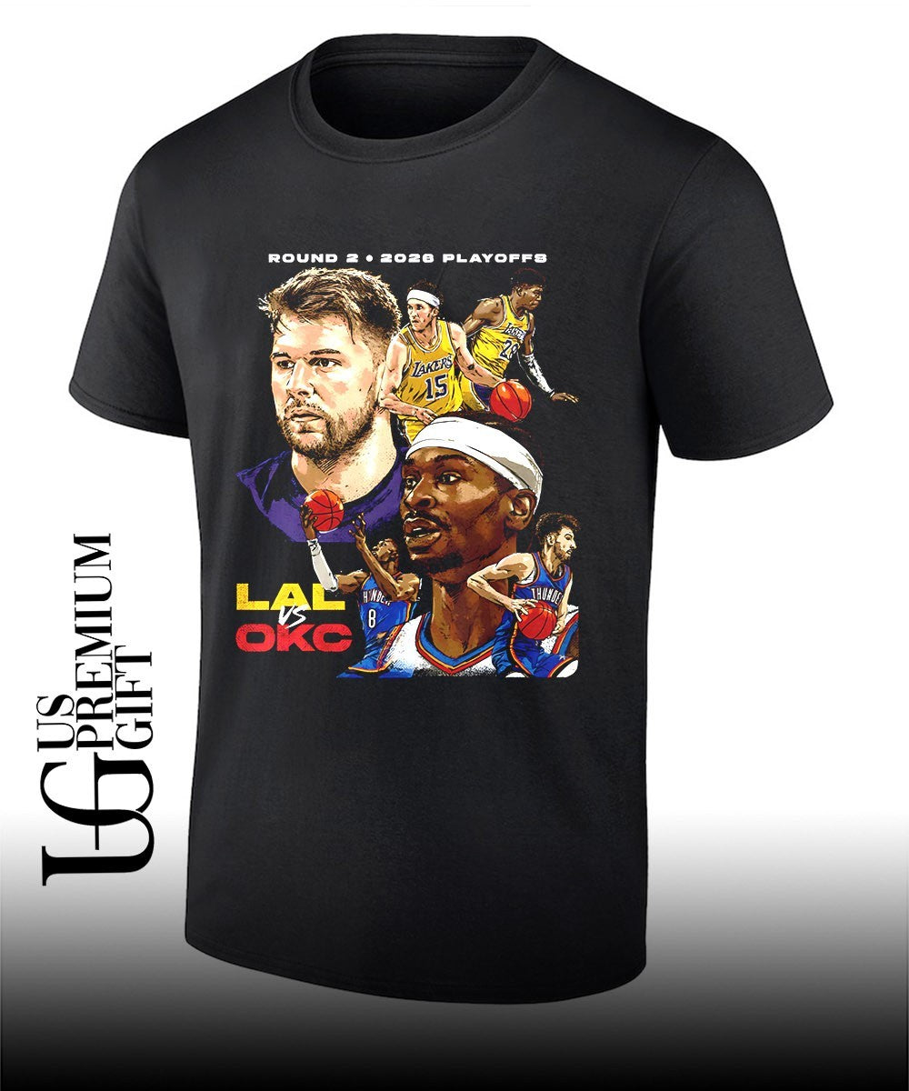 Los Angeles Lakers vs Oklahoma City Thunder 2026 NBA Playoffs shirt