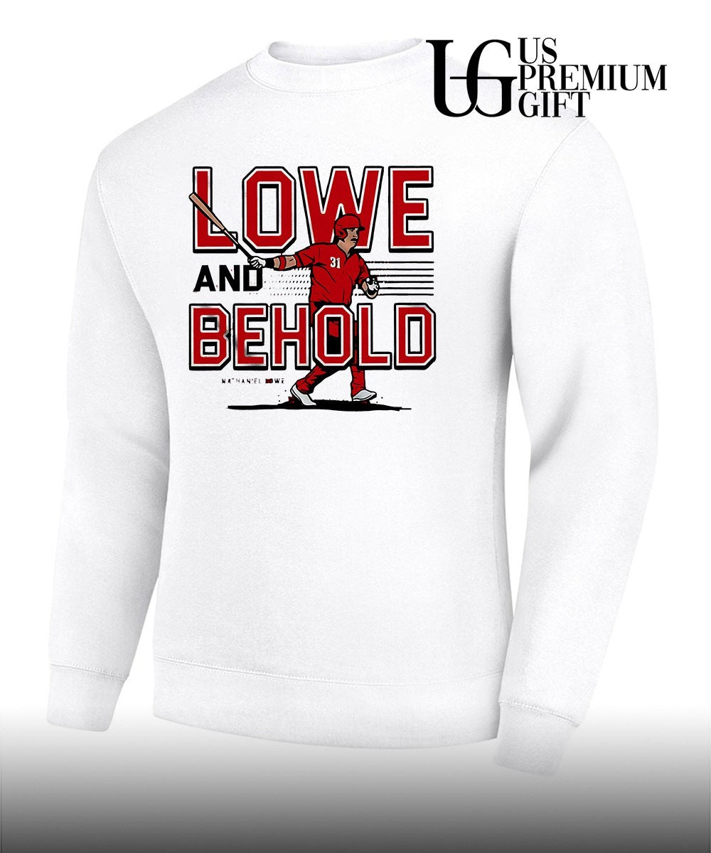 Lowe and Behold Nathaniel Lowe Cincinnati Reds baseball shirt