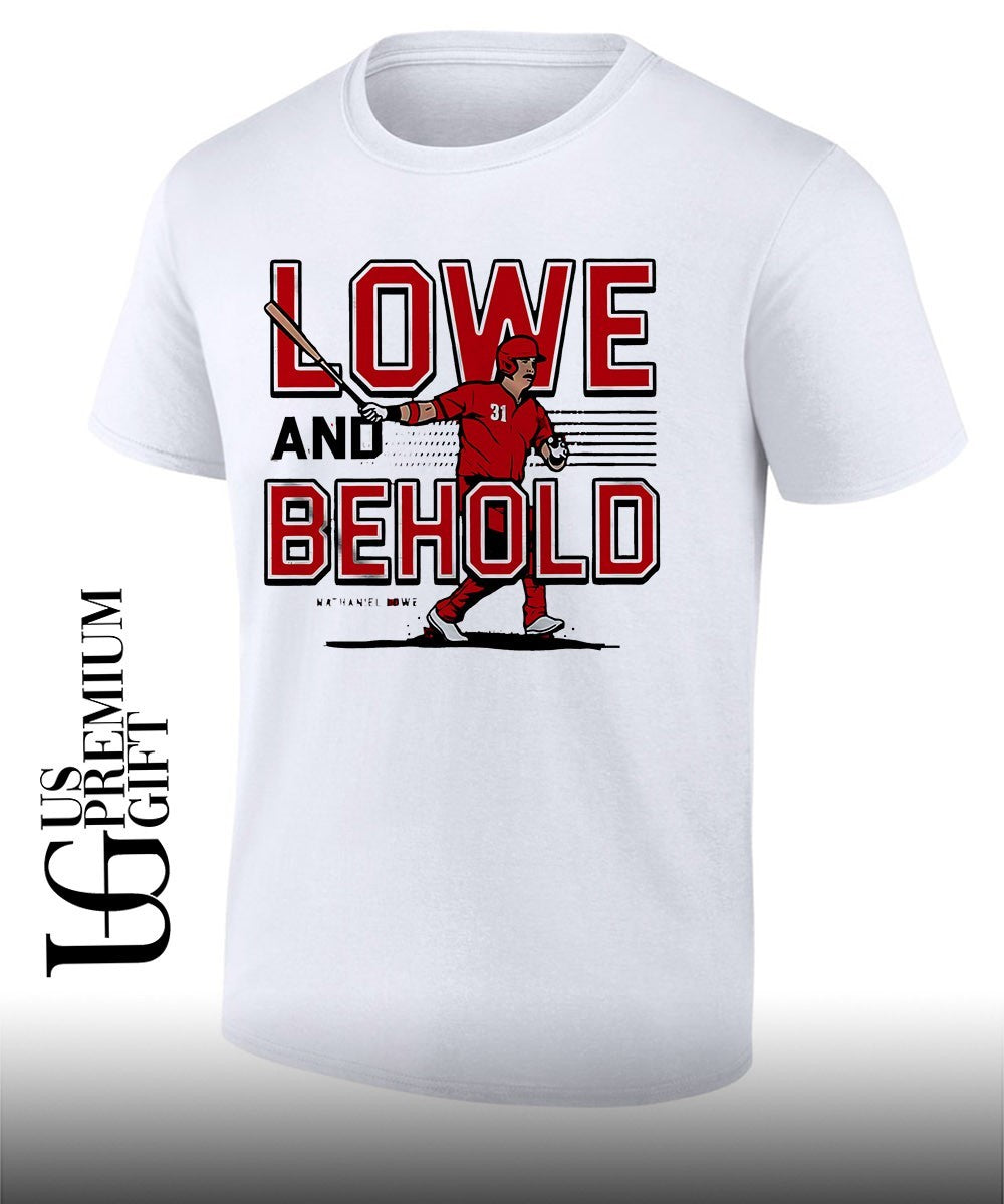 Lowe and Behold Nathaniel Lowe Cincinnati Reds baseball shirt