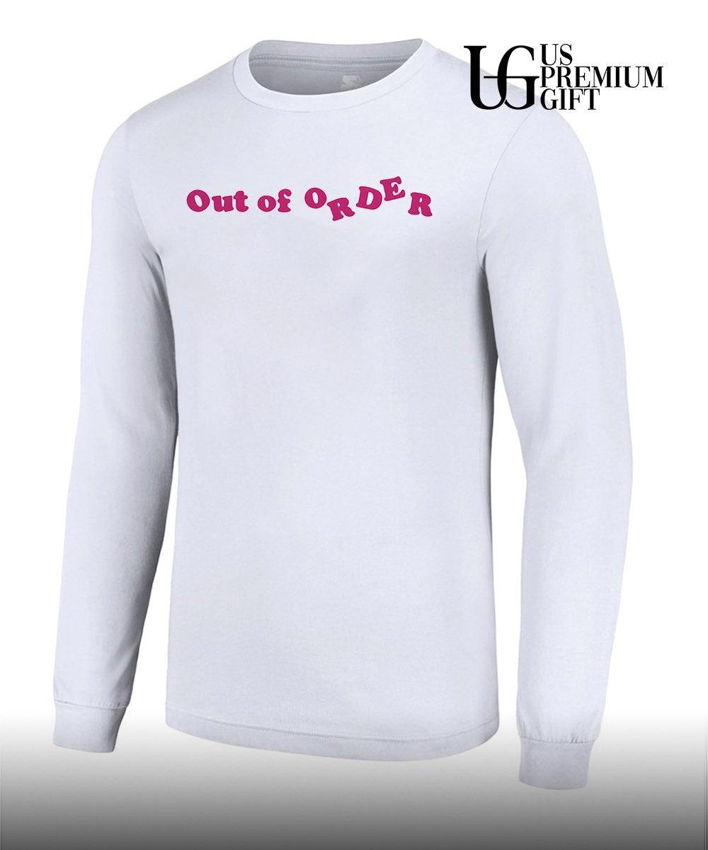 Adwoa Aboah wearing Out of Order shirt
