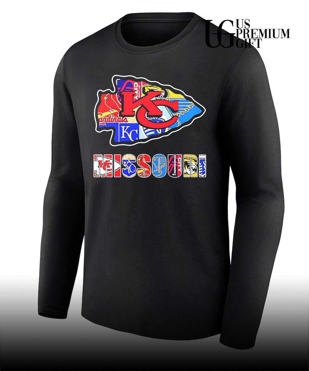 MO Chiefs Royals Cardinals Blues Sporting arrowhead 2026 logo shirt
