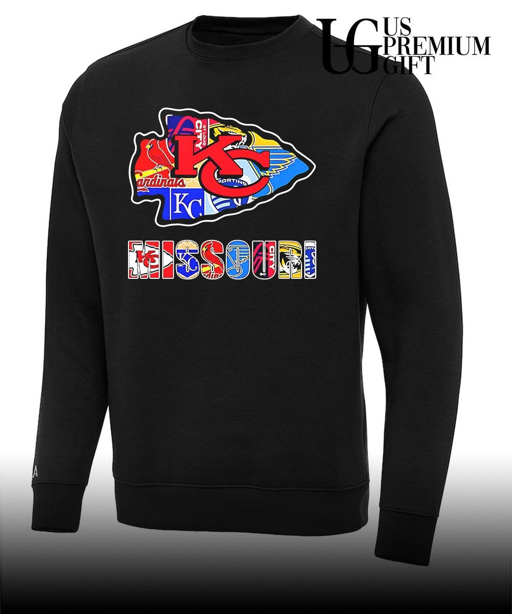 MO Chiefs Royals Cardinals Blues Sporting arrowhead 2026 logo shirt
