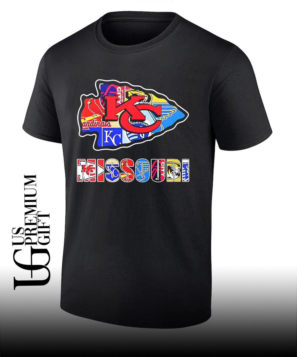 MO Chiefs Royals Cardinals Blues Sporting arrowhead 2026 logo shirt