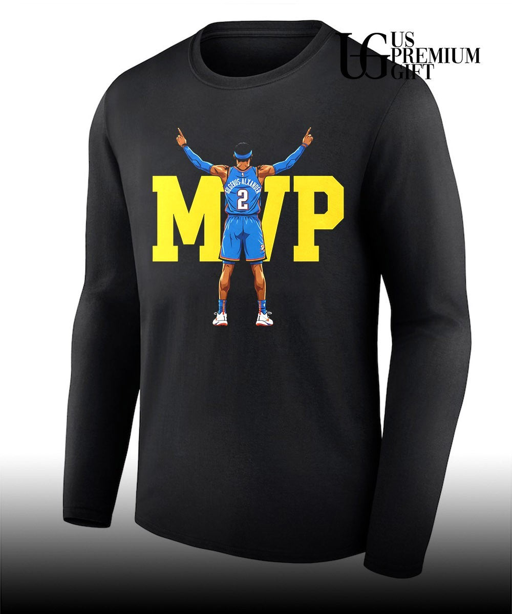 MVP back 2 back Shai Gilgeous-Alexander Oklahoma City Thunder basketball shirt