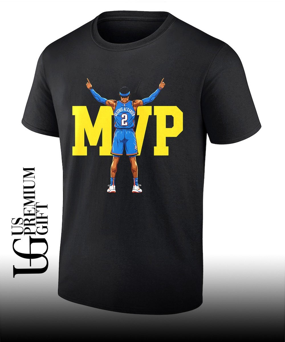 MVP back 2 back Shai Gilgeous-Alexander Oklahoma City Thunder basketball shirt