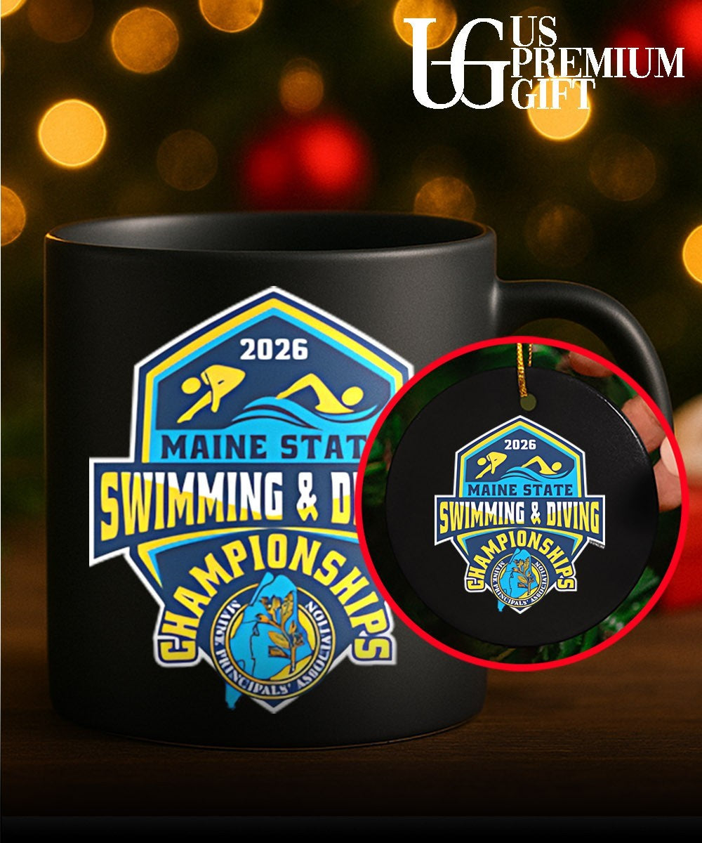 Maine State Swimming & Diving Championships MPA 2026 logo T-shirt
