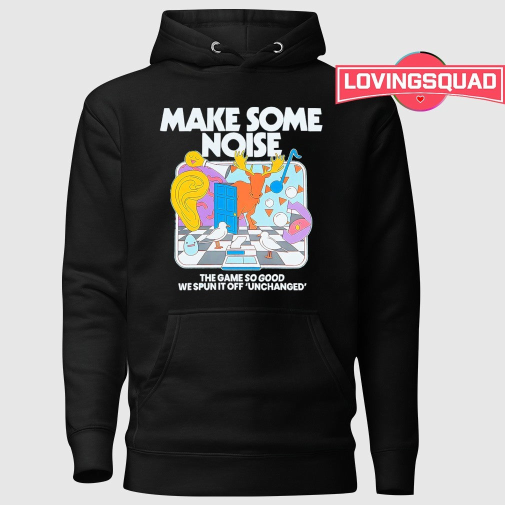 Make some noise whimsical abstract game shirt