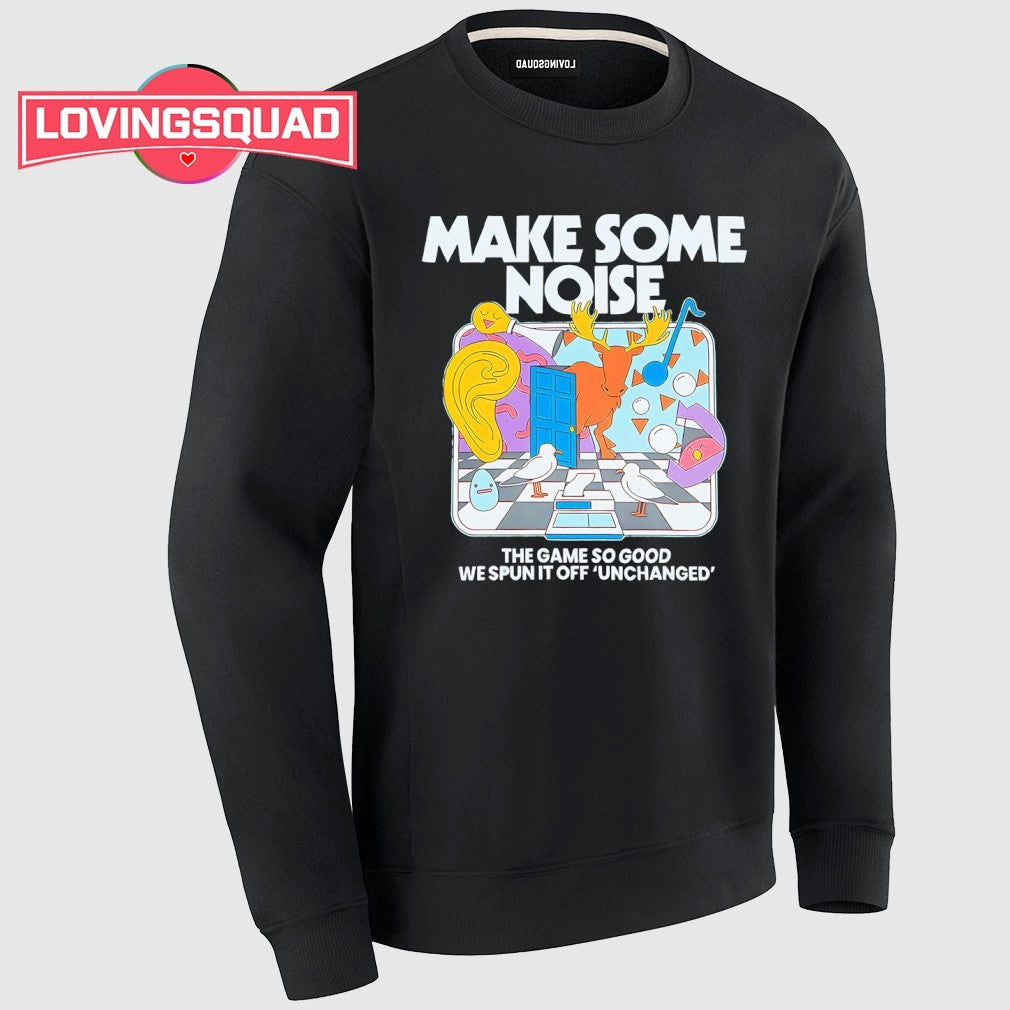 Make some noise whimsical abstract game shirt