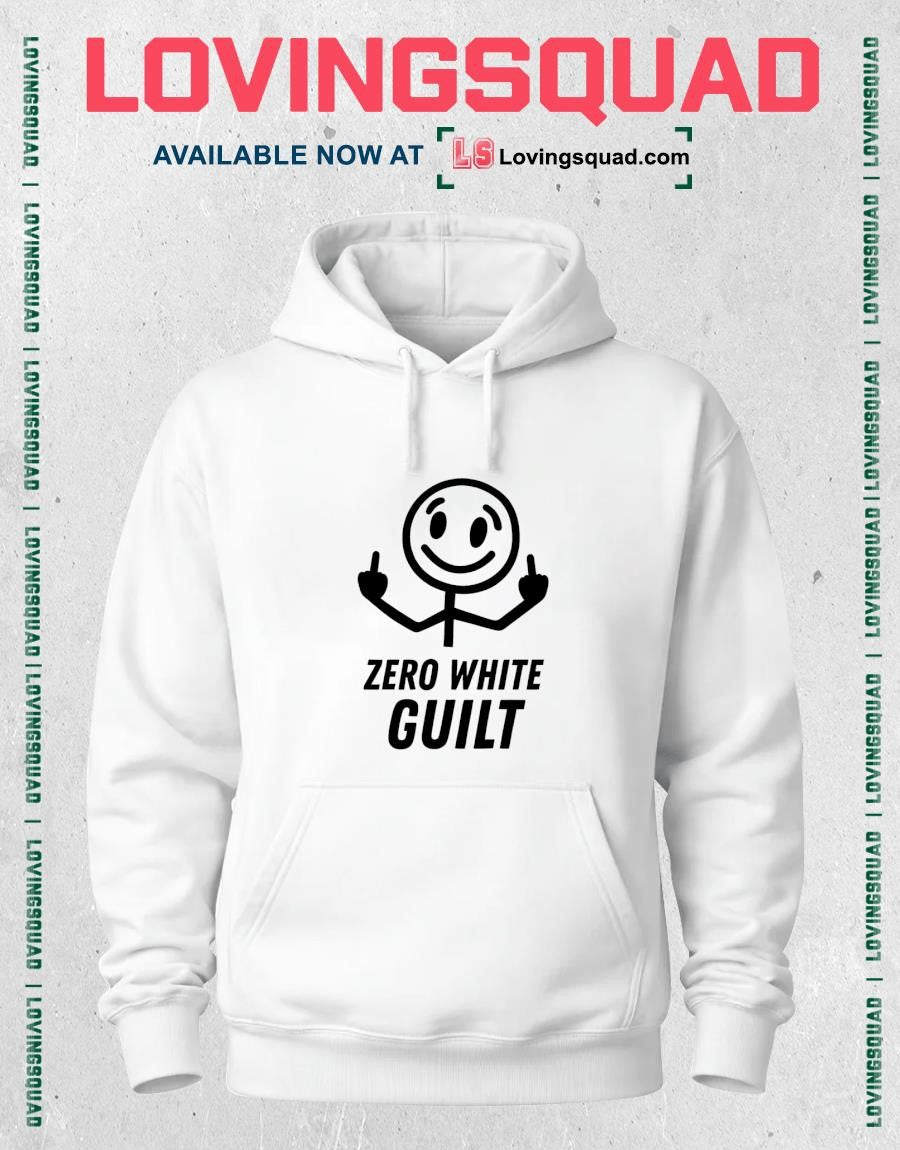 Man Middle Finger Zero White Guilt Shirt