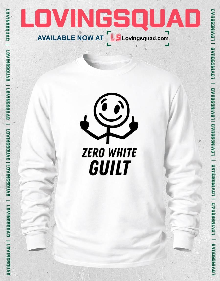Man Middle Finger Zero White Guilt Shirt