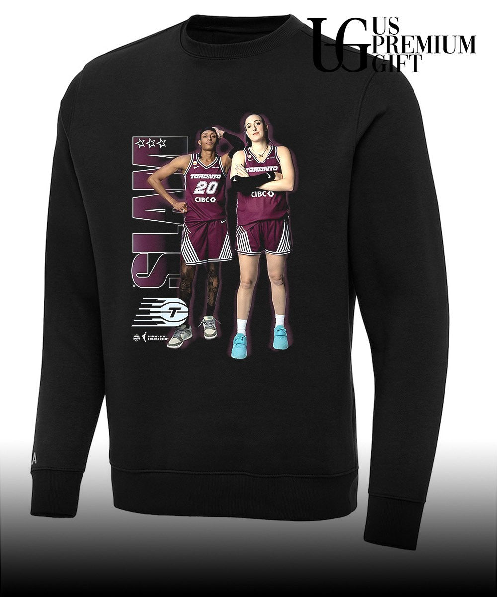 Marina Mabrey and Brittney Sykes Toronto Tempo Slam poster shirt