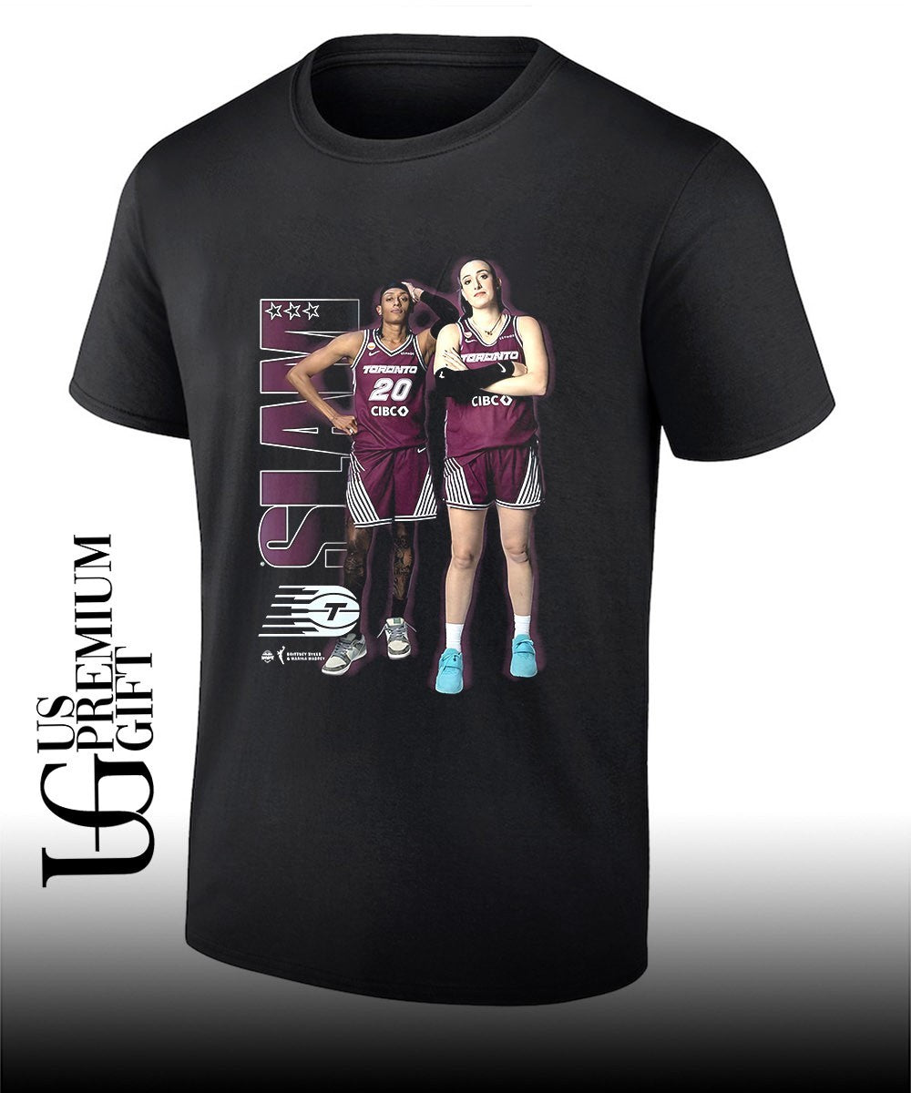 Marina Mabrey and Brittney Sykes Toronto Tempo Slam poster shirt