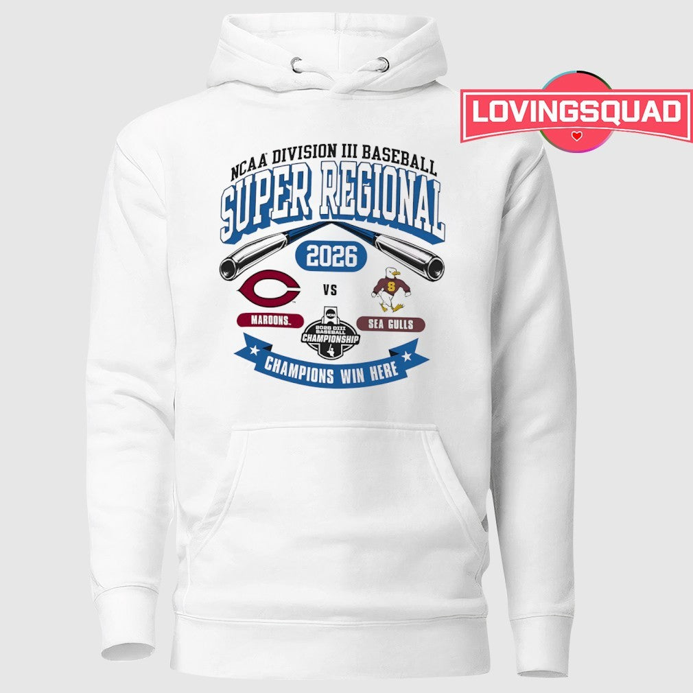 Maroons vs Sea Gulls NCAA Division III Baseball Super Regional 2026 shirt