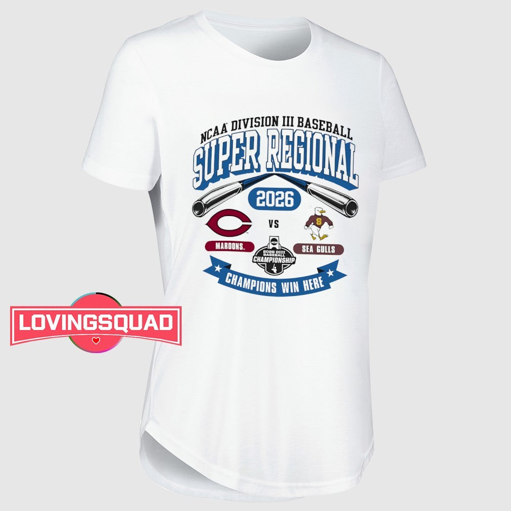 Maroons vs Sea Gulls NCAA Division III Baseball Super Regional 2026 shirt