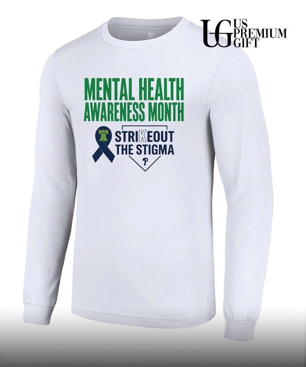 Mental Health Awareness Month Strikeout The Stigma Philadelphia Phillies shirt