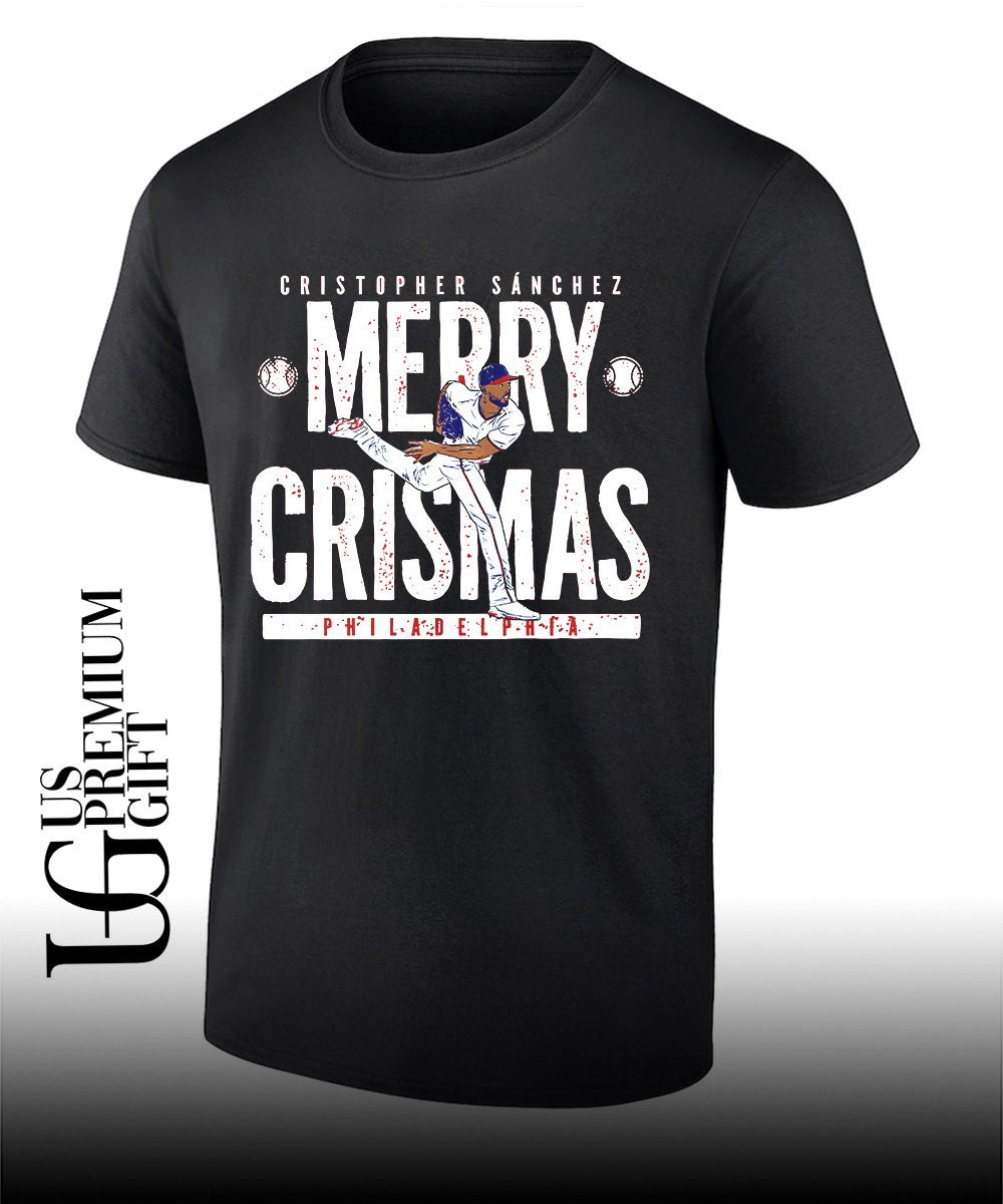 Merry Crismas Cristopher Sanchez Philadelphia Phillies baseball shirt