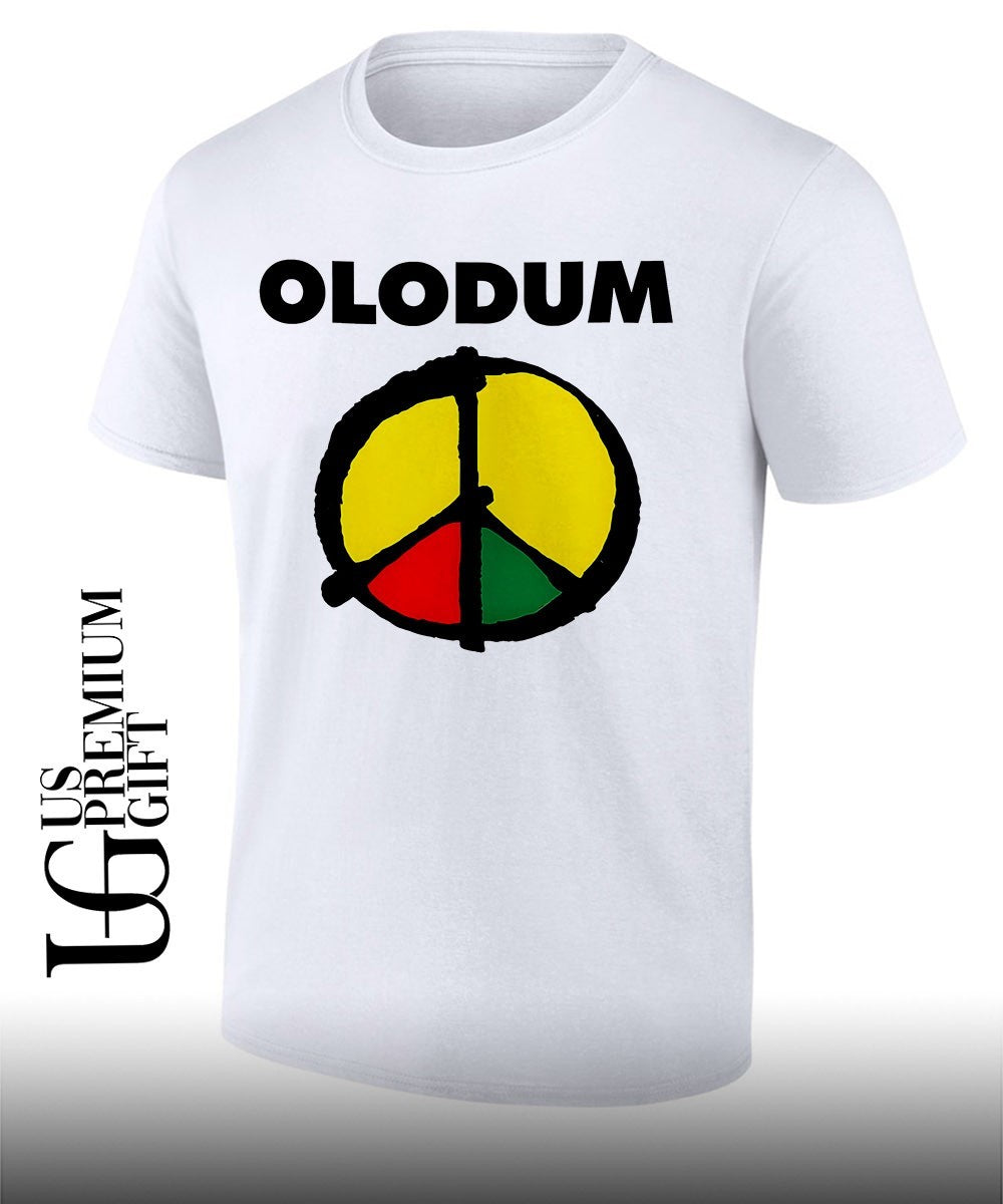 Michael wearing Olodum logo shirt