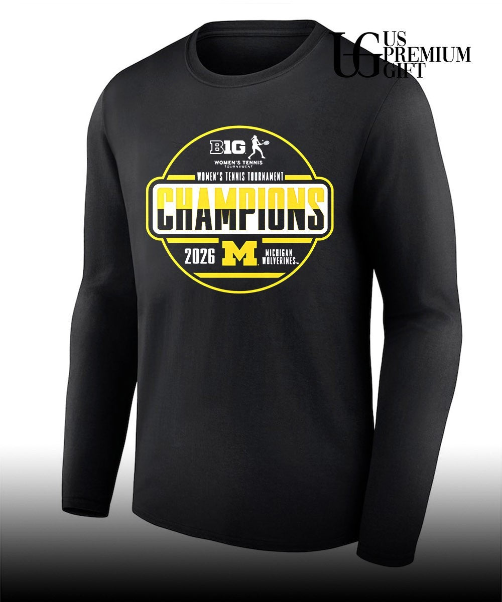 Michigan Wolverines 2026 Big Ten Women’s Tennis Tournament Champions Locker Room shirt