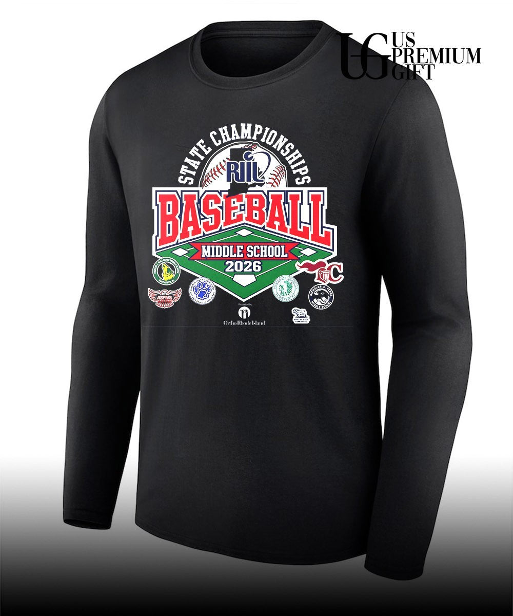 Middle School Baseball State Championships RIIL 2026 shirt