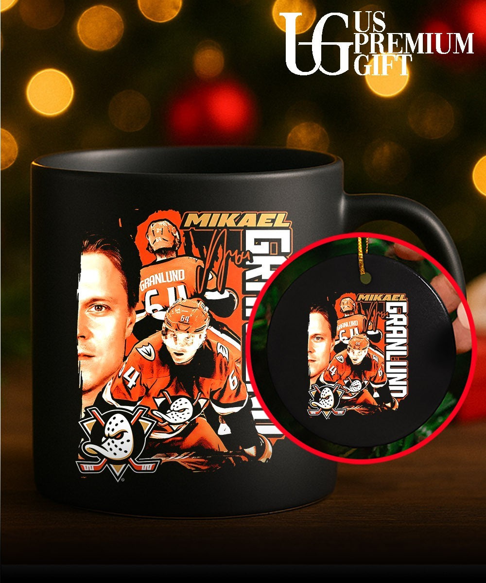 Mikael Granlund The Calm Collage Anaheim Ducks hockey signature graphic shirt