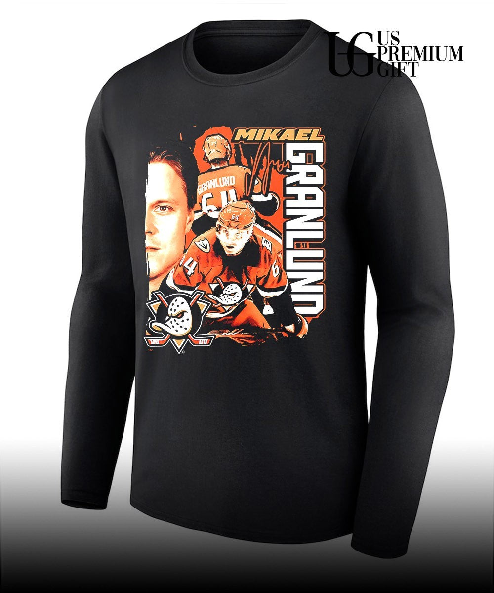 Mikael Granlund The Calm Collage Anaheim Ducks hockey signature graphic shirt