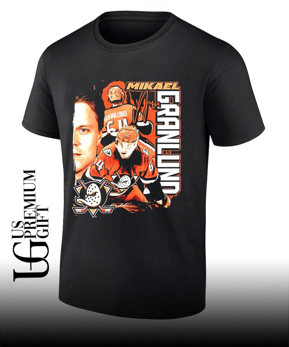 Mikael Granlund The Calm Collage Anaheim Ducks hockey signature graphic shirt