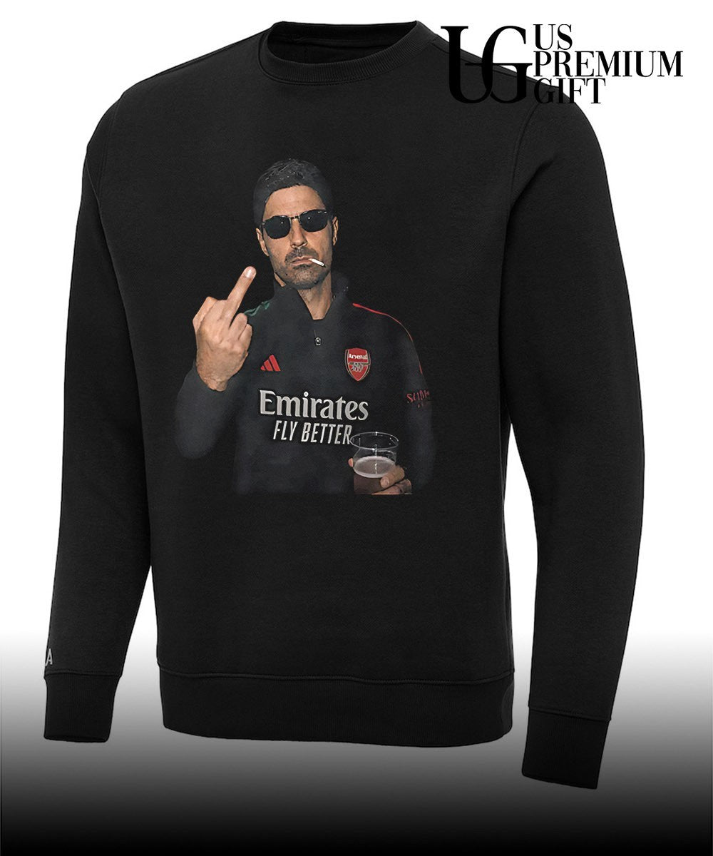 Mikel Arteta middle finger shirt