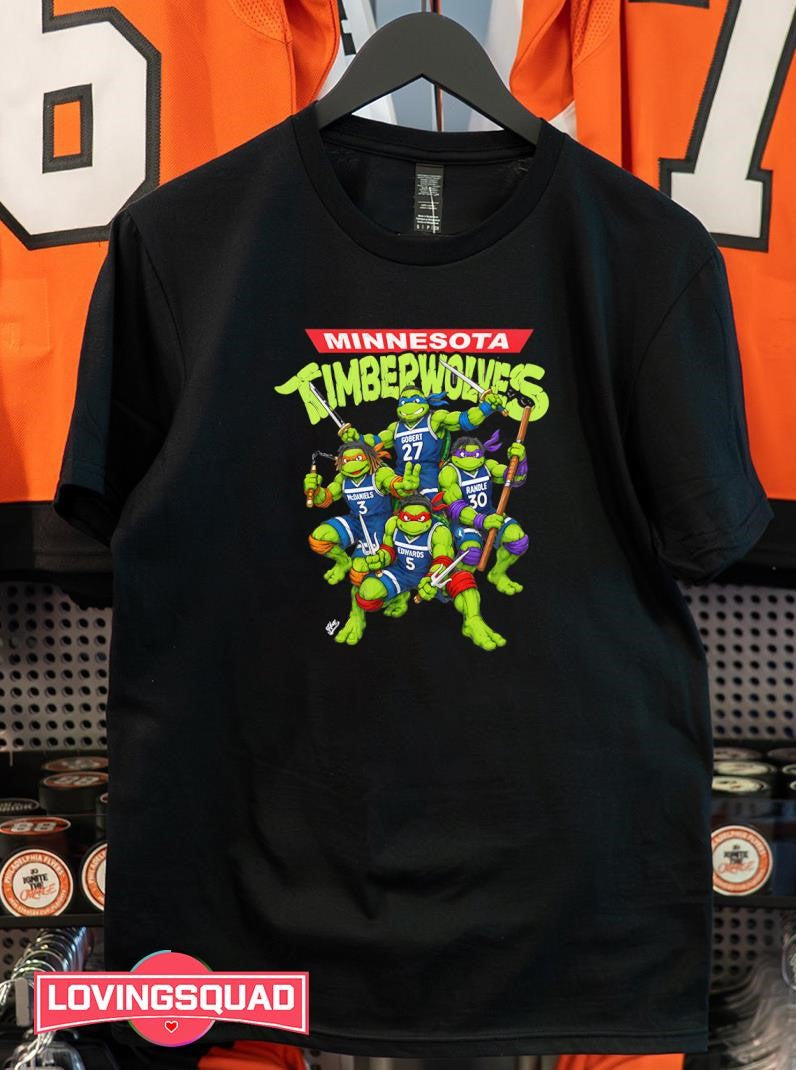 Minnesota Timberwolves Ninja Turtles Shirt