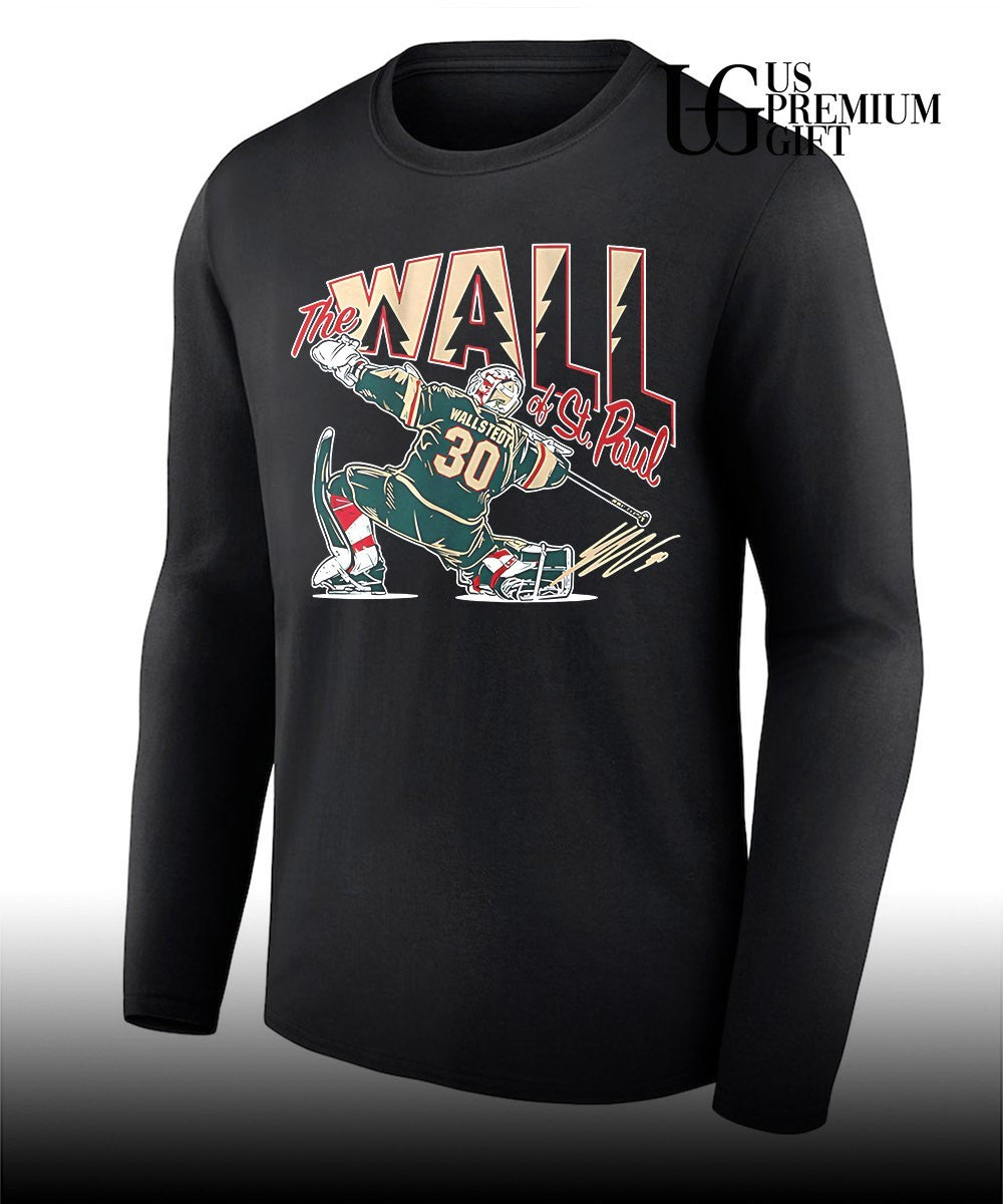 Minnesota Wild Jesper Wallstedt the Wall Of St. Paul Remix T-shirt